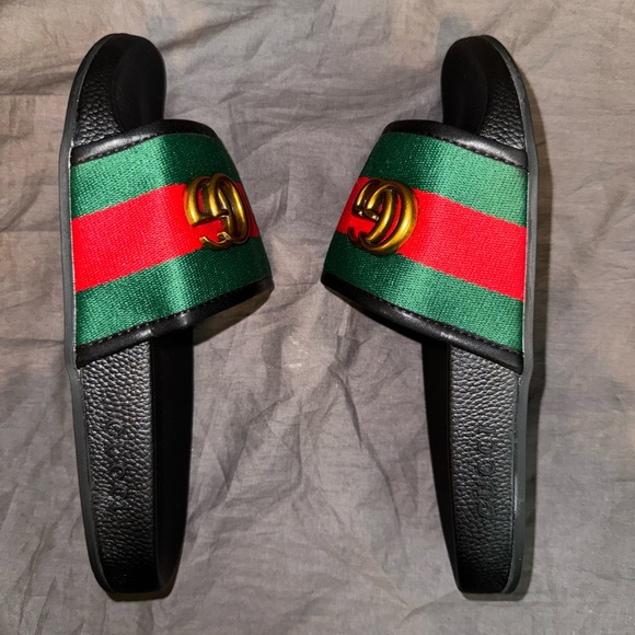 Striped sandals - double G - brand new! - Picture 7 of 12